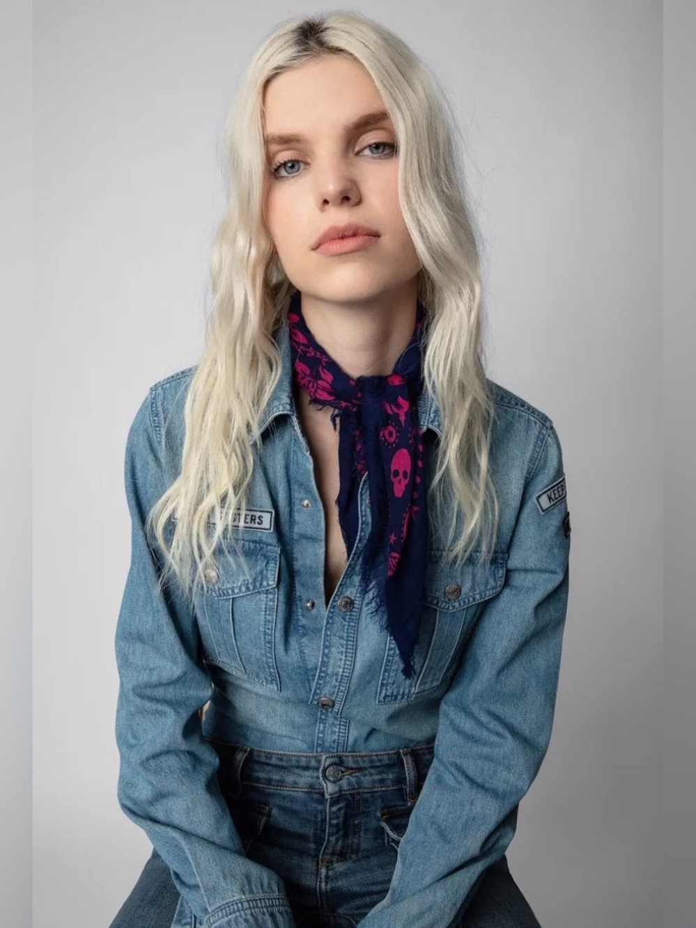 Zadig & Voltaire Nuage Nano Cashmere Bandana